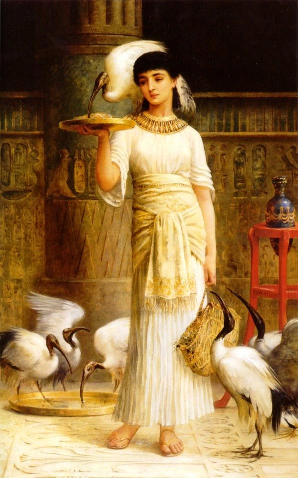 Alethe, custode del Sacro Ibis nel Tempio di Iside